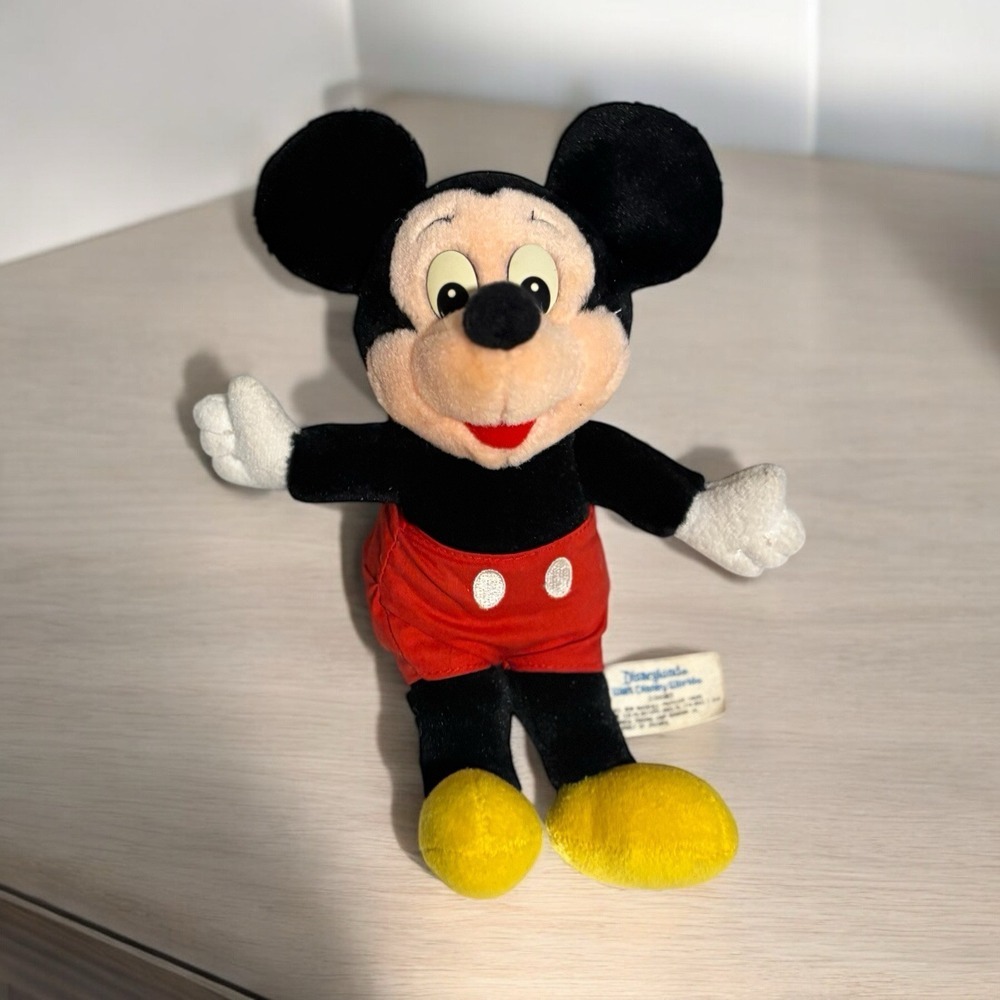 Vintage Disney MICKEY‎ MOUSE Plush 10" Disneyland Walt Disney World Clean